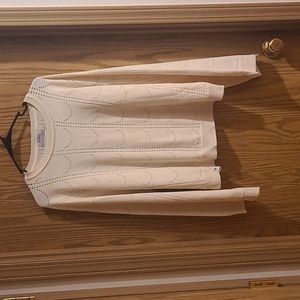 Beige Flare Sleeve Sweater
